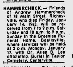 funeral notice